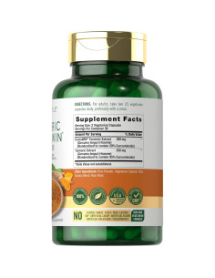 Suplemento de Cúrcuma Carlyle 550mg | 60 Cápsulas Vegetarianas 2