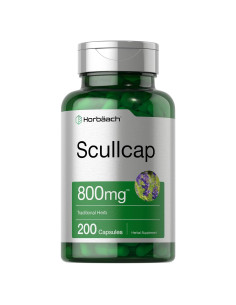 Cápsulas de Scullcap Horbach 800 mg 200 Unidades Suplemento