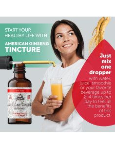 Extracto de Ginseng Americano Orgánico Florida Herbs 700 mg 60 ml 2