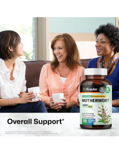 Cápsulas de Motherwort BIO KRAUTER 1200 mg - 100 Unidades - Suplemento Vegano 2