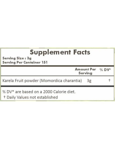 Polvo de Melón Amargo Herbal Hills 454g - Salud Ocular y Piel