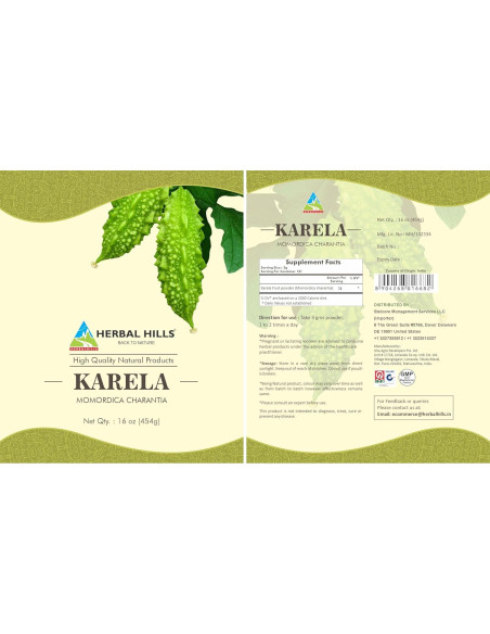 Polvo de Melón Amargo Herbal Hills 454g - Salud Ocular y Piel