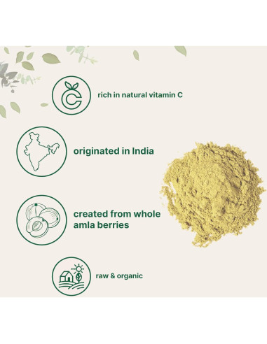 Polvo de Amla Orgánico Micro Ingredients 907g - Superalimento