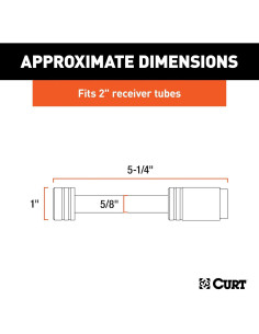 Candado de Enganche CURT 23518 para Remolque 5/8" (1.59 cm) 2