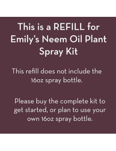Kit de Recarga Spray Aceite de Neem Emily's Naturals 48oz 2
