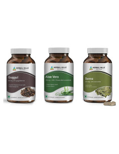 Cápsulas Veganas de Guggul y Aloe Vera HERBAL HILLS 240u
