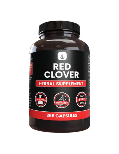 Cápsulas de Trébol Rojo Ingredientes Originales Puros 365 Unidades