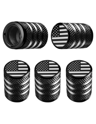 Tapa de Válvula de Neumático DECURCAR - Paquete de 5 - Metal y Plástico