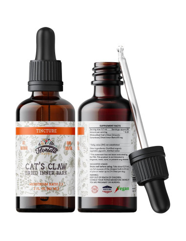 Tintura de Garra de Gato Florida Herbs 59.15 ml Vegana Sin Alcohol