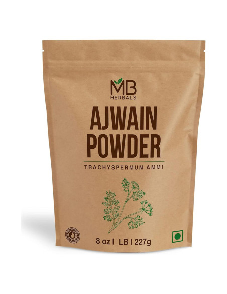 Polvo de Ajwain MB Herbals 227g Sin Gluten y No OGM