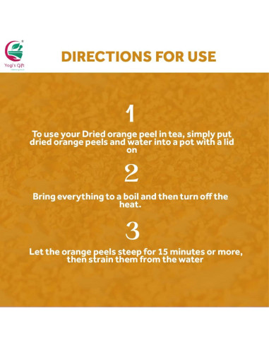 Cáscara de Naranja Seca 113 g Yogi's Gift - Aromática y Versátil