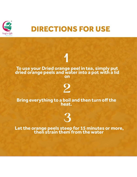 Cáscara de Naranja Seca 113 g Yogi's Gift - Aromática y Versátil