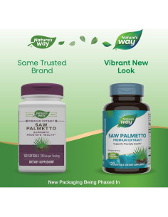 Extracto de Saw Palmetto Nature's Way 160 mg 120 Gelatinas 2