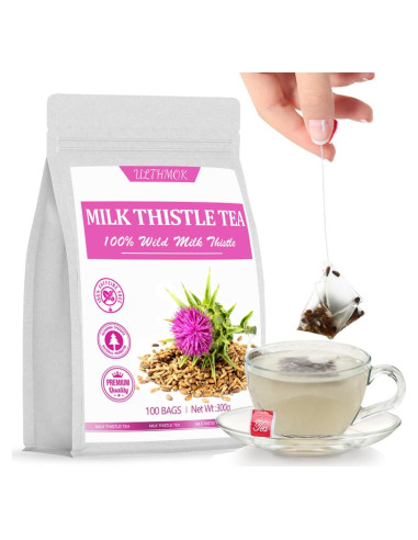 Té de Cardo Lechero Premium 100 Bolsitas YILINSHA 100% Natural