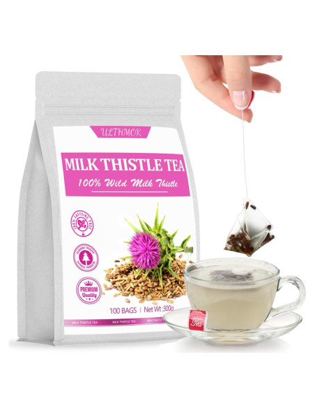 Té de Cardo Lechero Premium 100 Bolsitas YILINSHA 100% Natural