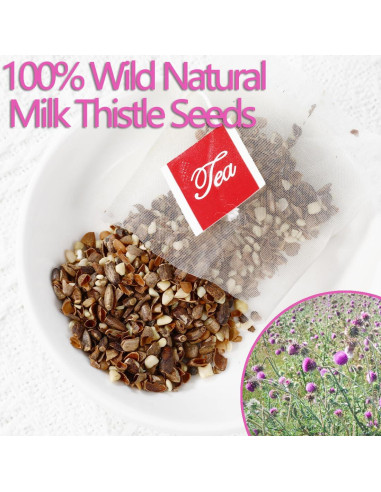 Té de Cardo Lechero Premium 100 Bolsitas YILINSHA 100% Natural