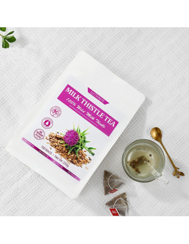 Té de Cardo Lechero Premium 100 Bolsitas YILINSHA 100% Natural