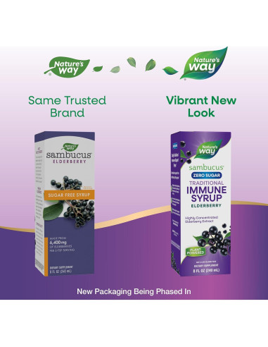 Jarabe Inmunológico Sambucus Nature's Way Sin Azúcar 240 mL