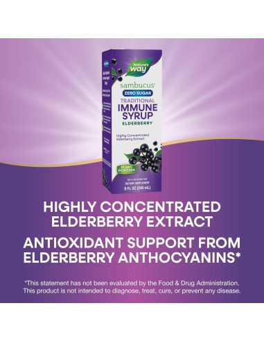 Jarabe Inmunológico Sambucus Nature's Way Sin Azúcar 240 mL