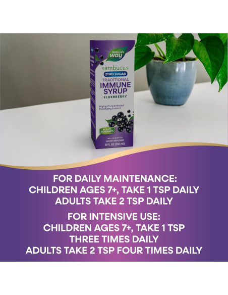 Jarabe Inmunológico Sambucus Nature's Way Sin Azúcar 240 mL