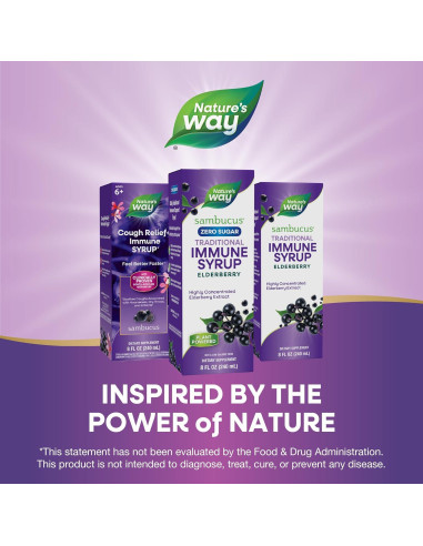 Jarabe Inmunológico Sambucus Nature's Way Sin Azúcar 240 mL
