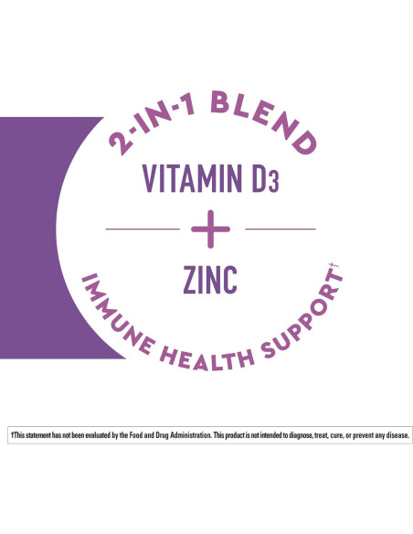 Nature Made Wellblends Suplemento Inmunológico 30 Tabletas D3 Zinc