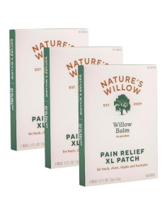 Parches Naturales XL Nature's Willow para Alivio Muscular y Articular - 18 Parches