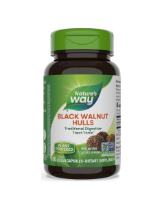 Cápsulas de Cáscaras de Nuez Negra Nature's Way 900 mg 100 Uds