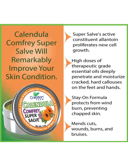 Salve Herbal Creation Farm de Caléndula y Consuelda 113g