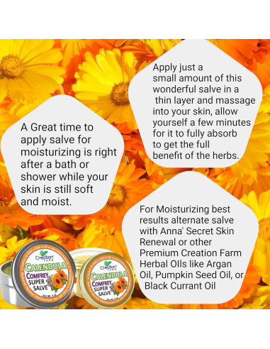 Salve Herbal Creation Farm de Caléndula y Consuelda 113g