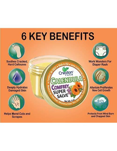 Salve Herbal Creation Farm de Caléndula y Consuelda 113g