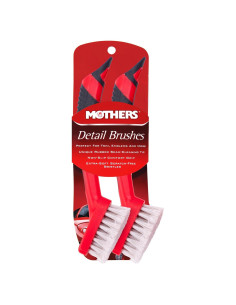 Cepillo de Detalle Mothers 156200 para Vinilo y Cuero - 2 Unidades