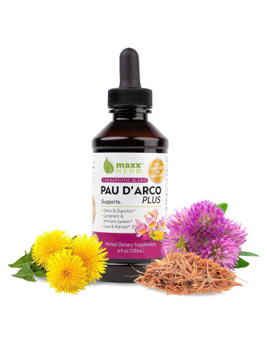Maxx Herb Extracto de Pau D'Arco 120ml con Diente de León