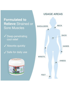 Gel Refrescante Sore No More 113.4 g para Dolores Musculares 2