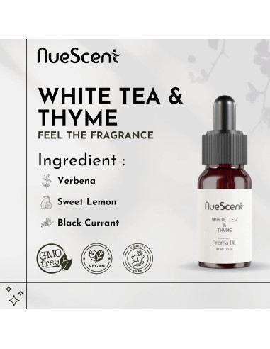Aceite Aromático NueScent Té Blanco y Tomillo 10 ml