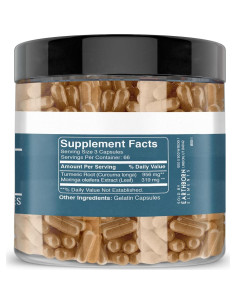 Cápsulas de Cúrcuma y Moringa Elementos de la Tierra 200 Unidades 2