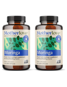 Suplemento de Lactancia Motherlove Moringa 240 Cápsulas Orgánicas