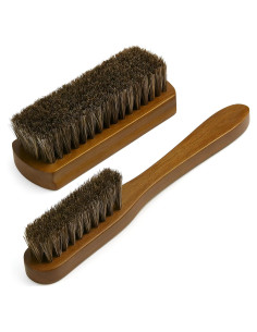 Juego de Cepillos de Limpieza de Cuero TAKAVU - 2 Piezas
