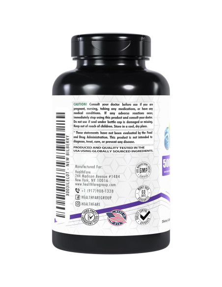 Extracto de Arándano 5000mg HealthFare | 200 Cápsulas Veganas | Sin Gluten