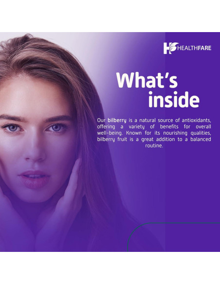 Extracto de Arándano 5000mg HealthFare | 200 Cápsulas Veganas | Sin Gluten