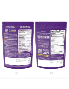 Polvo de Grosella Negra Orgánica LOOV 113 g Liofilizado 2
