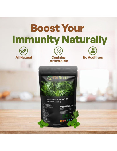 Polvo de Ajenjo Dulce Go Nutra 227 g - Artemisia Annua Pura