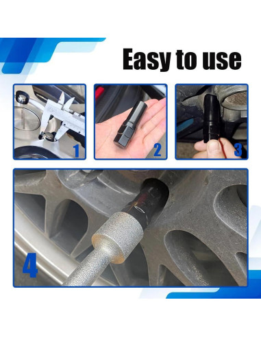 Socket de Tuerca de 6 Puntas PACLVIO 19mm y 21mm Acero Cromado