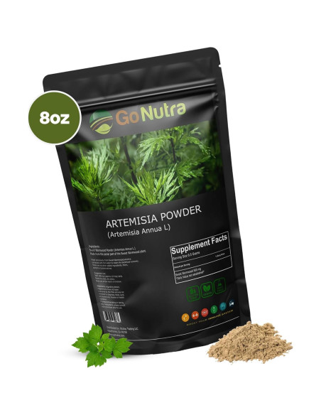 Polvo de Ajenjo Dulce Go Nutra 227 g - Artemisia Annua Pura