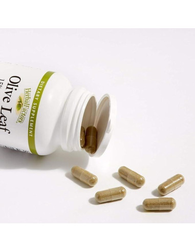 Cápsulas de Hoja de Olivo 500 mg Factores Naturales 90 Unidades