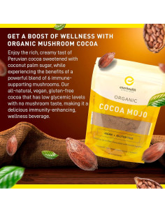 Cocoa Mojo Enerhealth - Chocolate Caliente Orgánico 340g 2