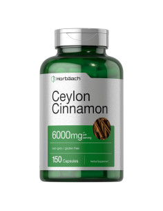 Cápsulas de Canela de Ceilán Horbach 6000 mg 150 Unidades