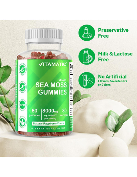 Gomitas de Musgo Marino Vitamatic 3000mg - 60 Unidades Gomitas de Musgo Marino Vitamatic 3000mg - 60 Unidades