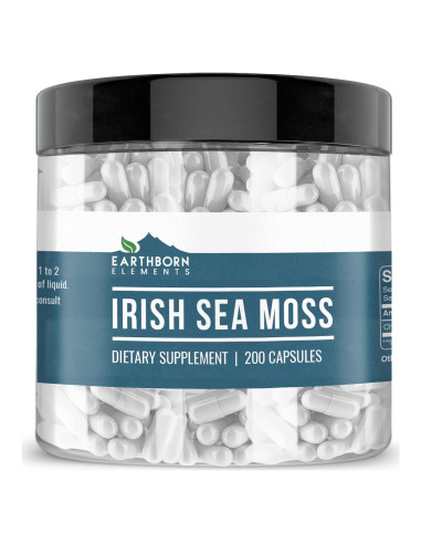 Musgo Marino Irlandés Earthborn Elements 200 Cápsulas Puras