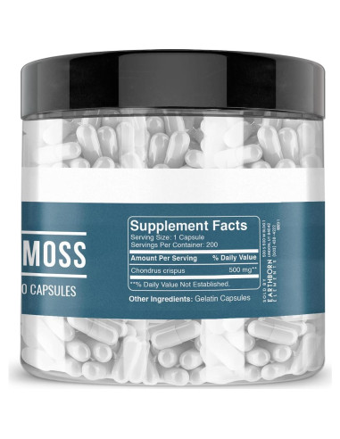 Musgo Marino Irlandés Earthborn Elements 200 Cápsulas Puras